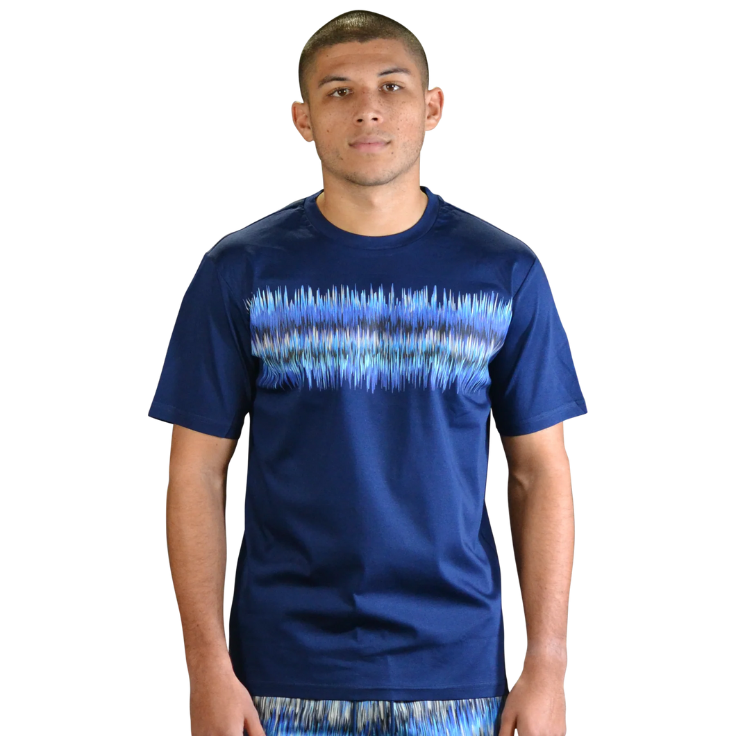 Moda Bandidos Frequency Blue Tee Navy