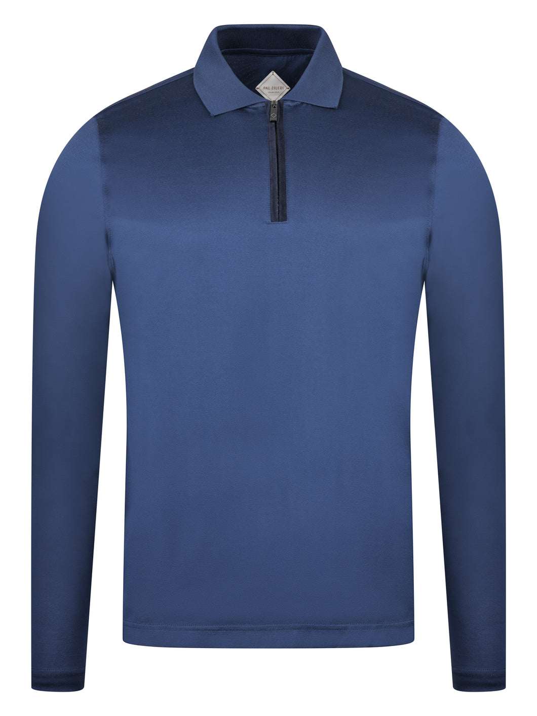 Pal Zileri Long Zip Polo Navy