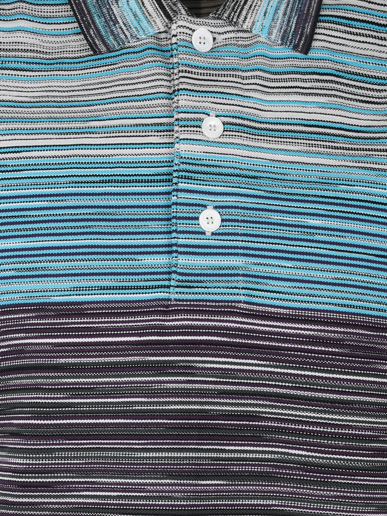 Load image into Gallery viewer, Missoni Classic Stripe Polo Shirt Blue
