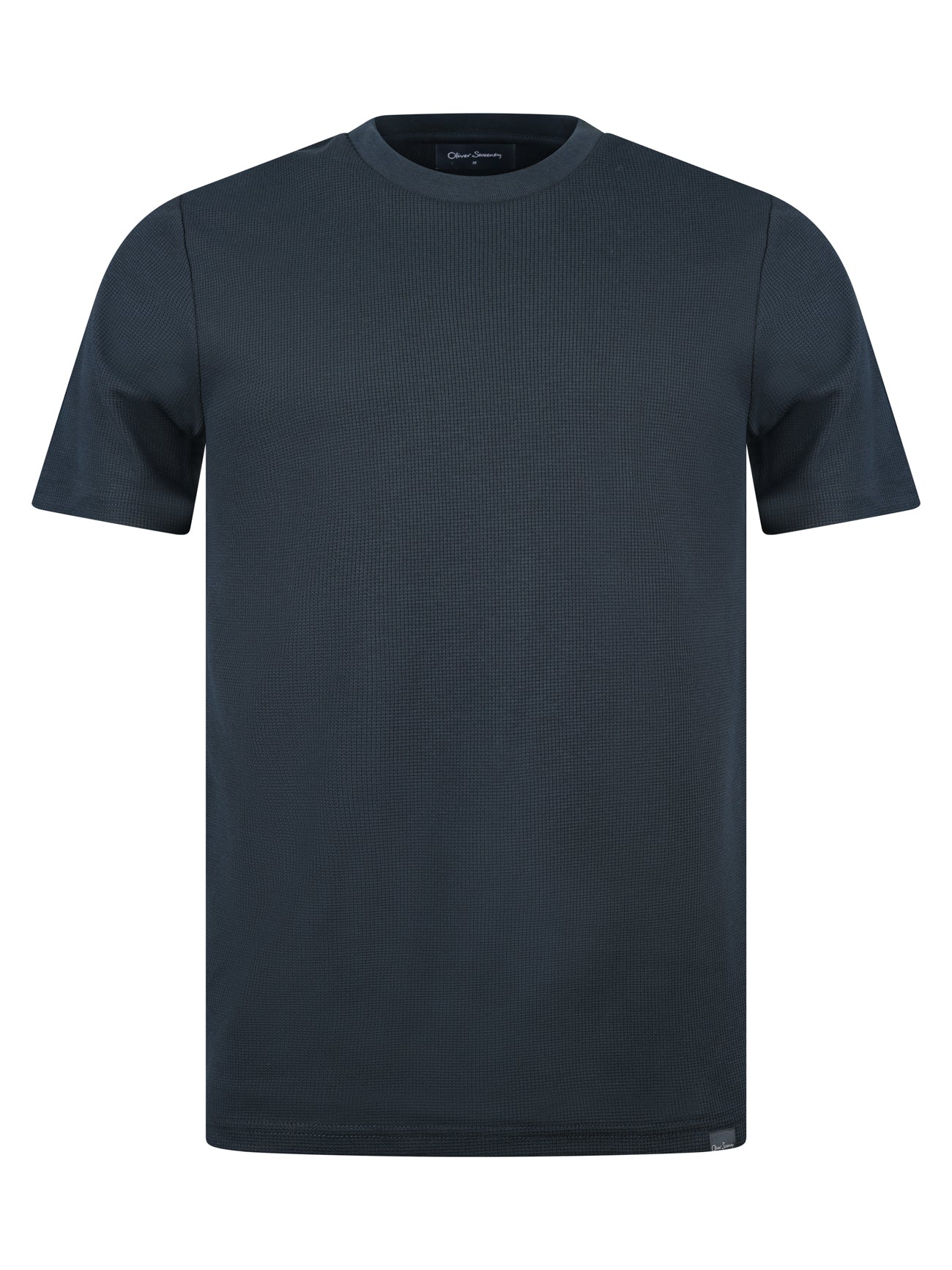 Load image into Gallery viewer, Oliver Sweeney Malin Waffle Tee Navy
