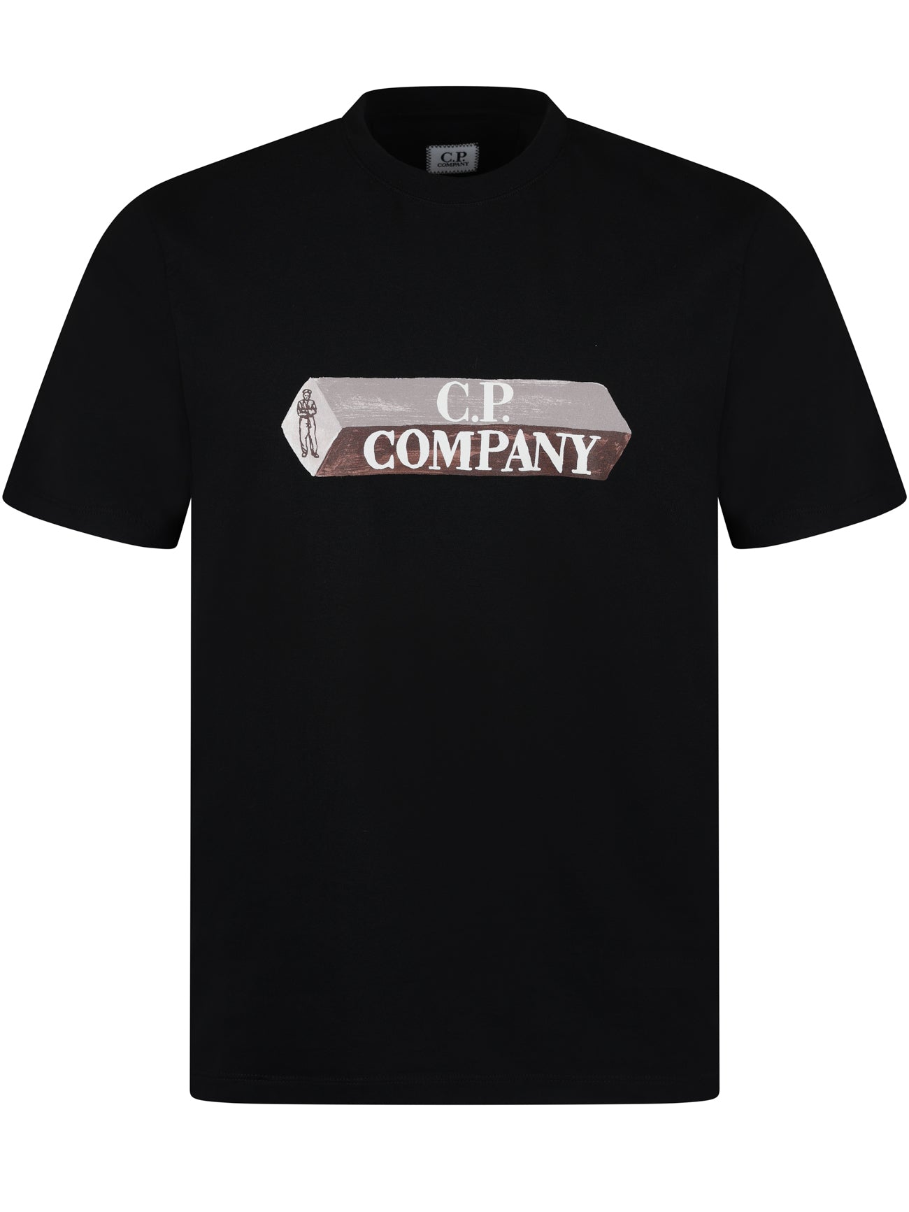 Load image into Gallery viewer, CP Company 3D Logo Tee Black
