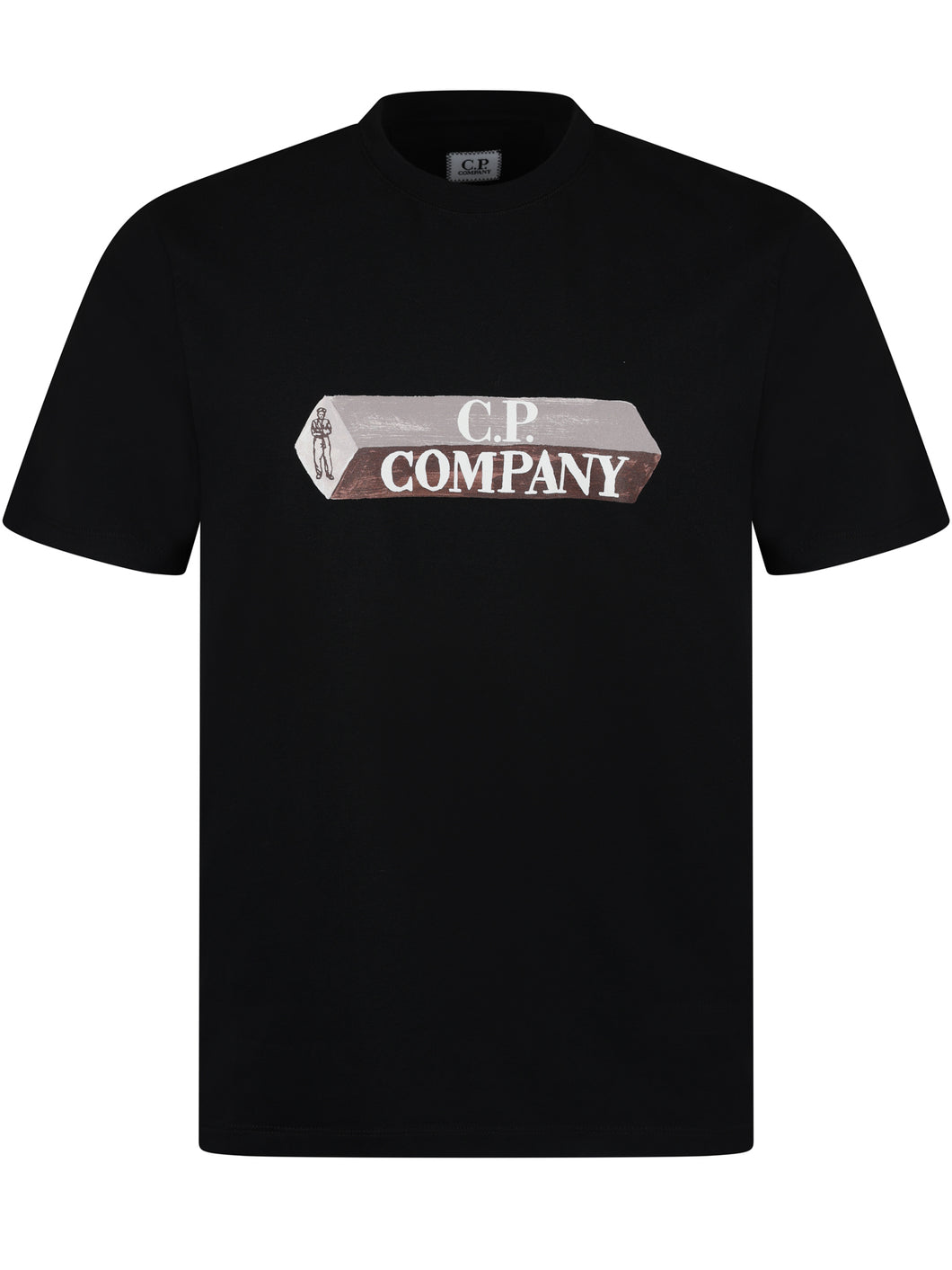 CP Company 3D Logo Tee Black