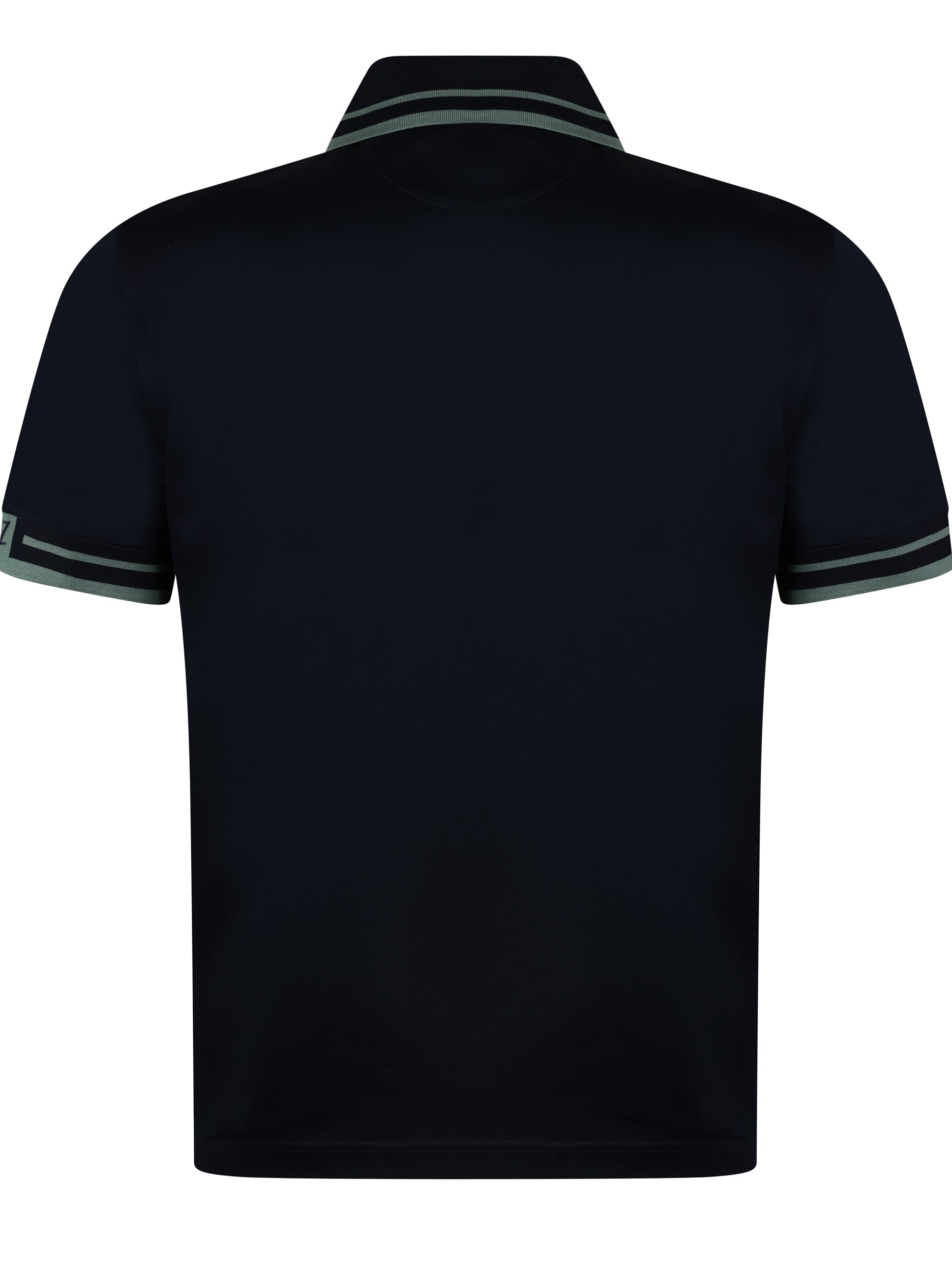 Load image into Gallery viewer, Pal Zileri Mercerised Zip Polo Navy
