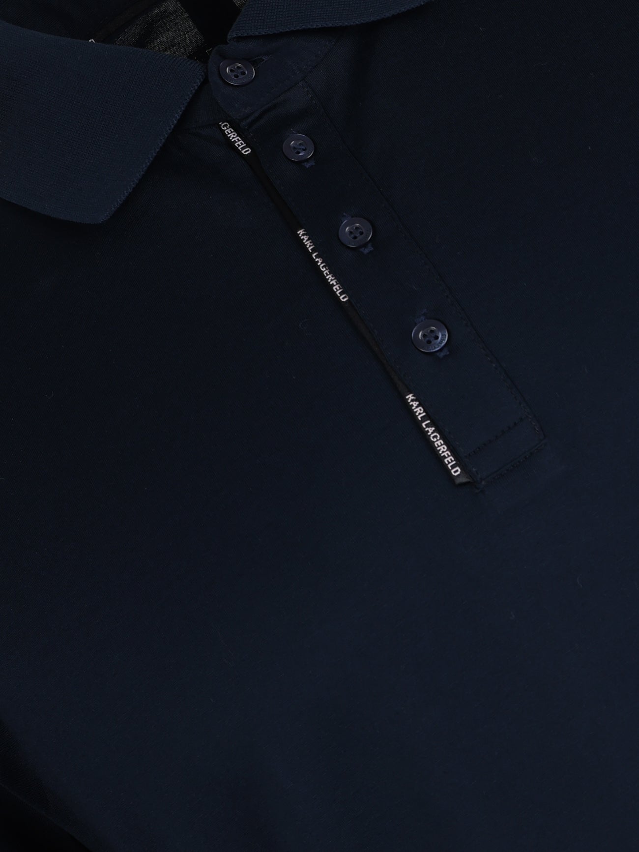 Load image into Gallery viewer, Lagerfeld Rubber Logo Polo Navy
