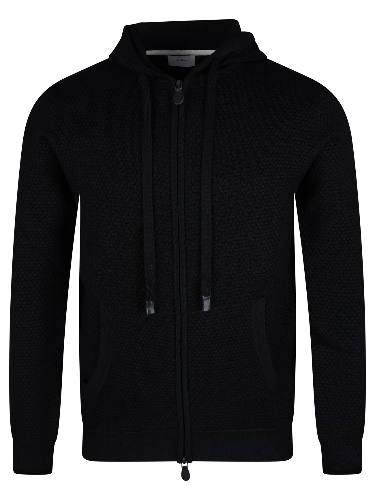 Load image into Gallery viewer, Sseinse Circle Woven Hoody Black
