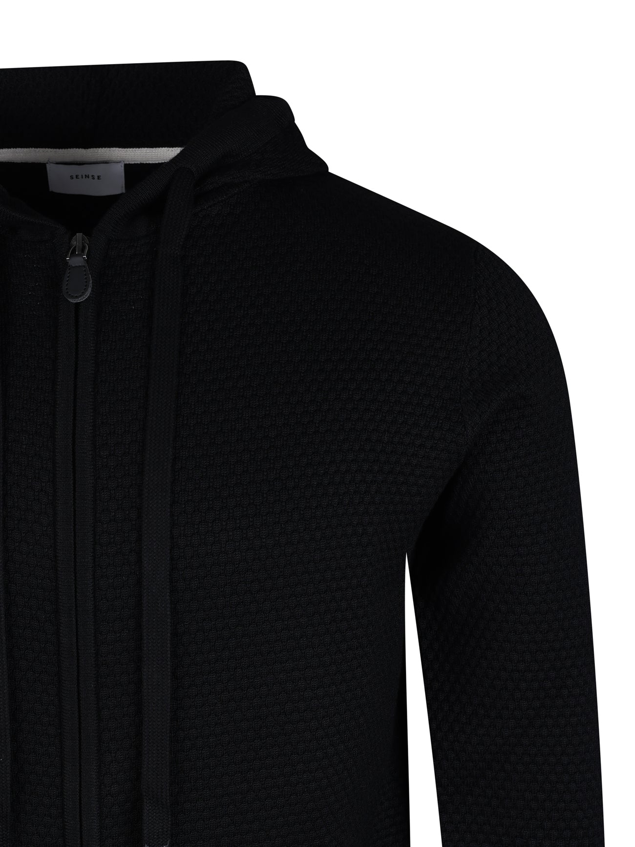 Load image into Gallery viewer, Sseinse Circle Woven Hoody Black
