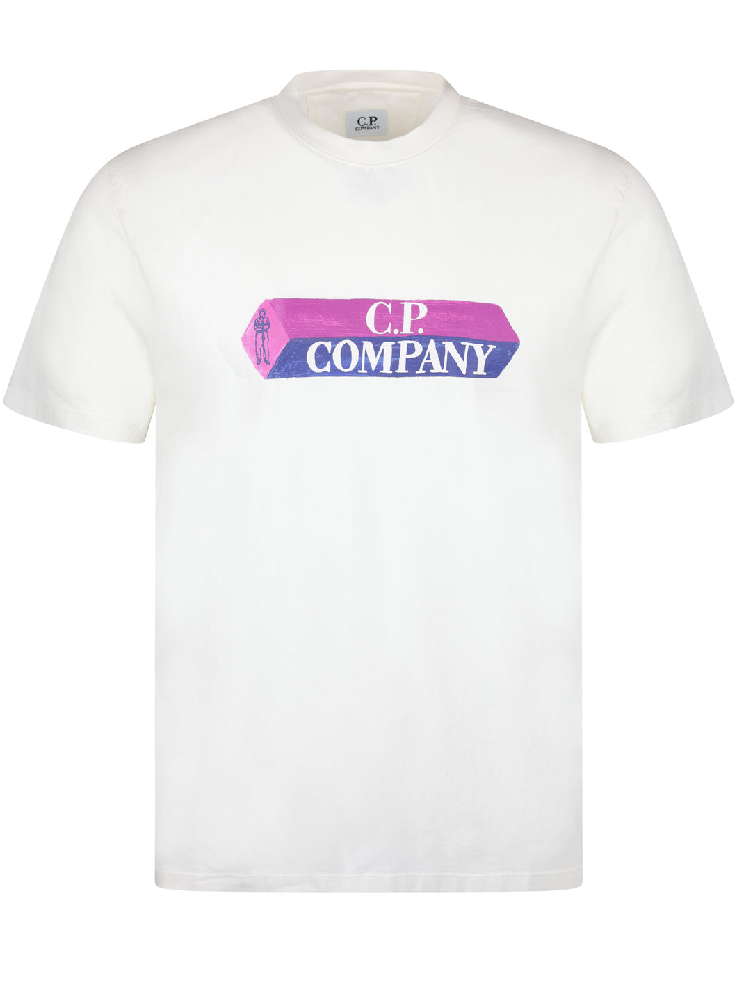 CP Company 3D Logo Tee White