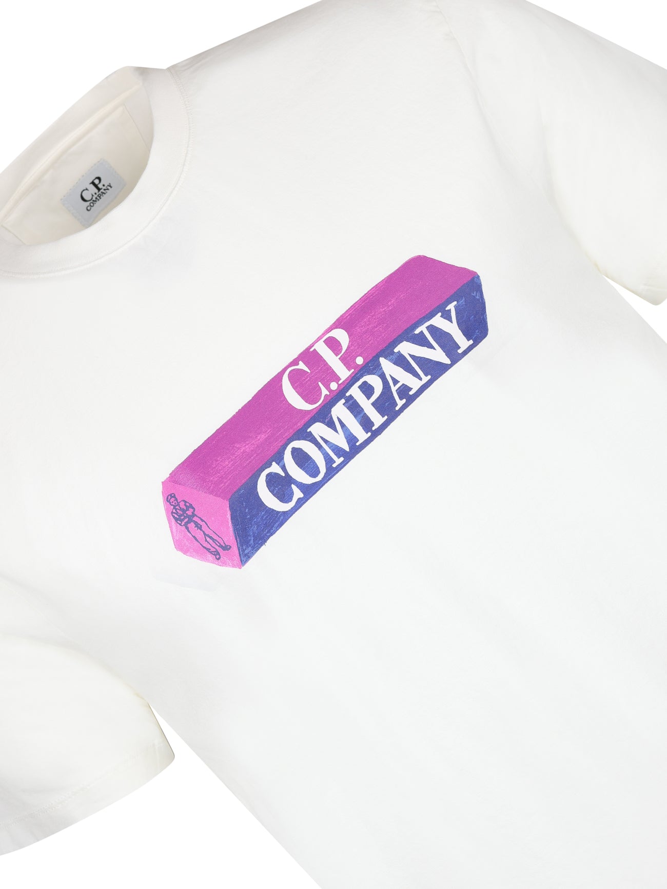 Load image into Gallery viewer, CP Company 3D Logo Tee White
