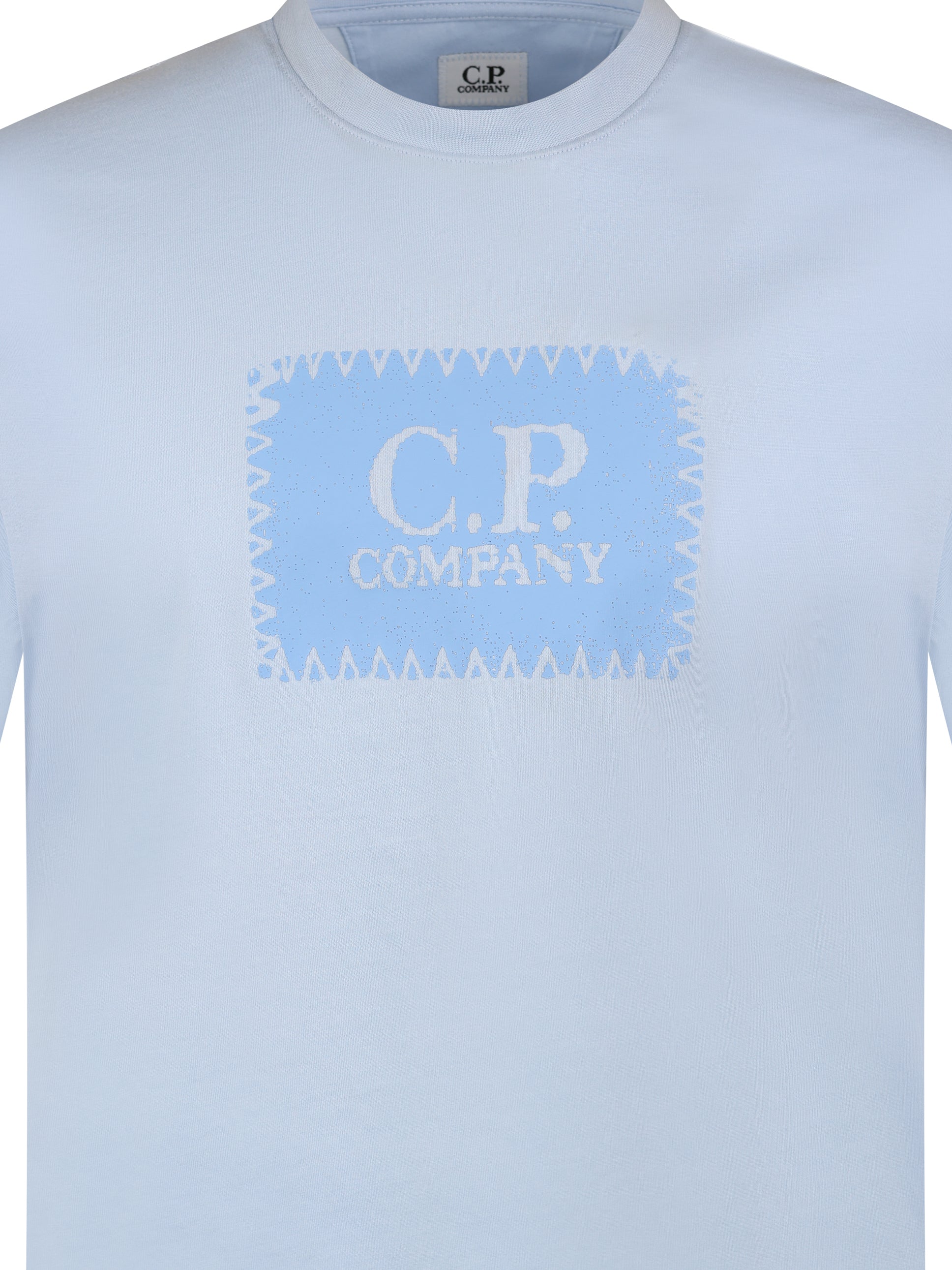 Load image into Gallery viewer, CP Company Patch Logo Tee Sky
