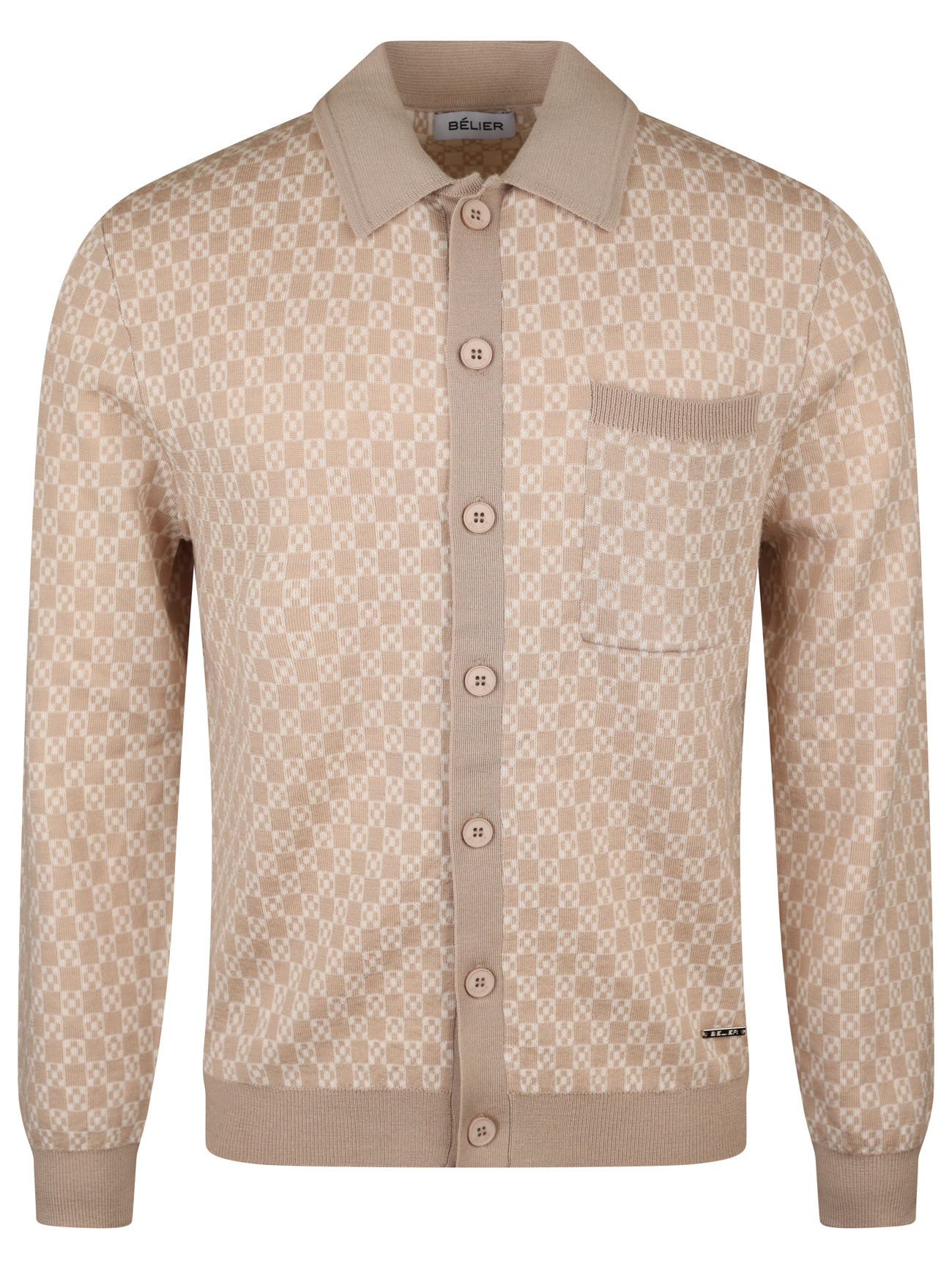 Load image into Gallery viewer, Belier Block Cardigan Beige
