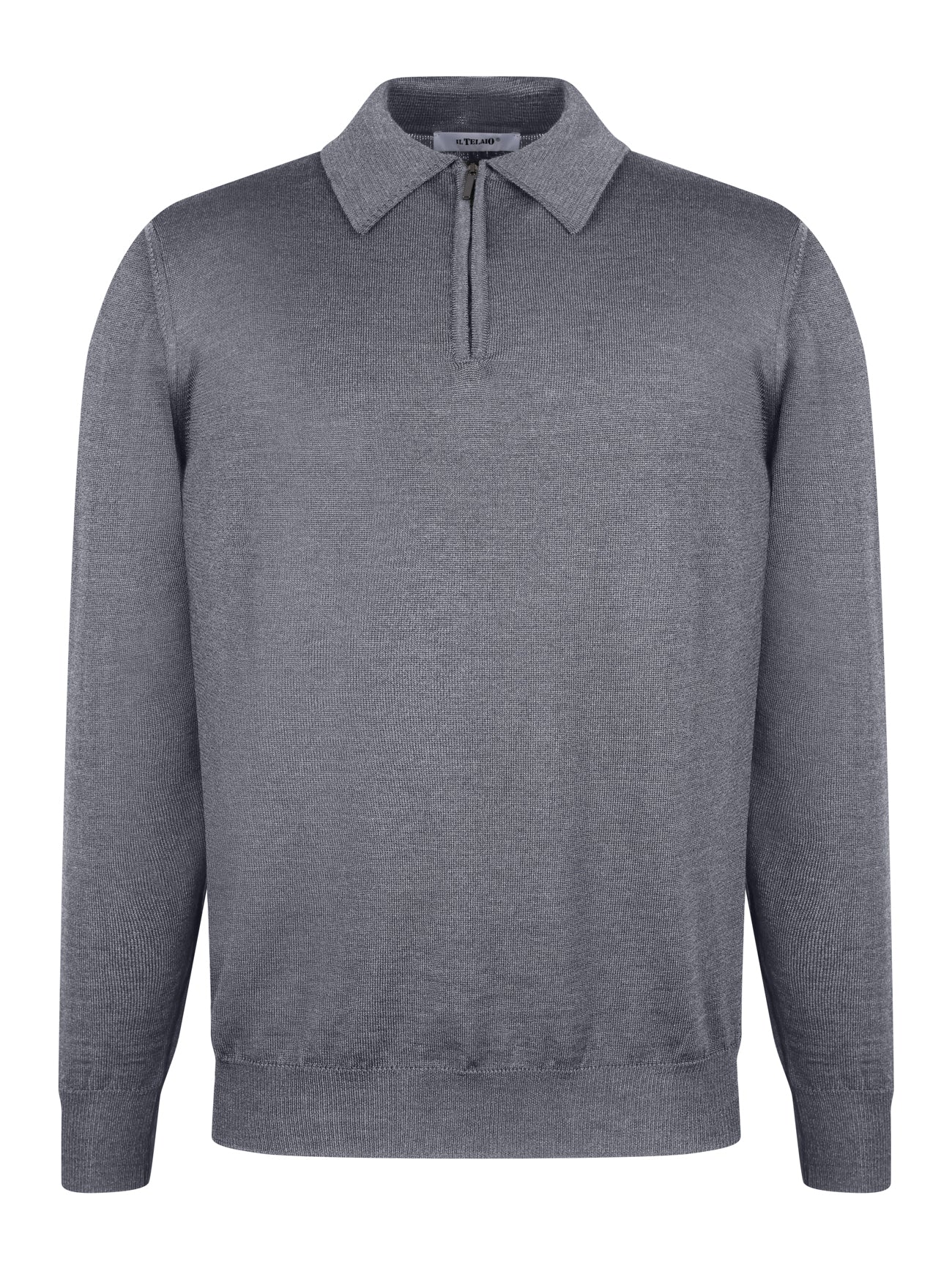 Load image into Gallery viewer, IL Telaio Zip Polo Grey
