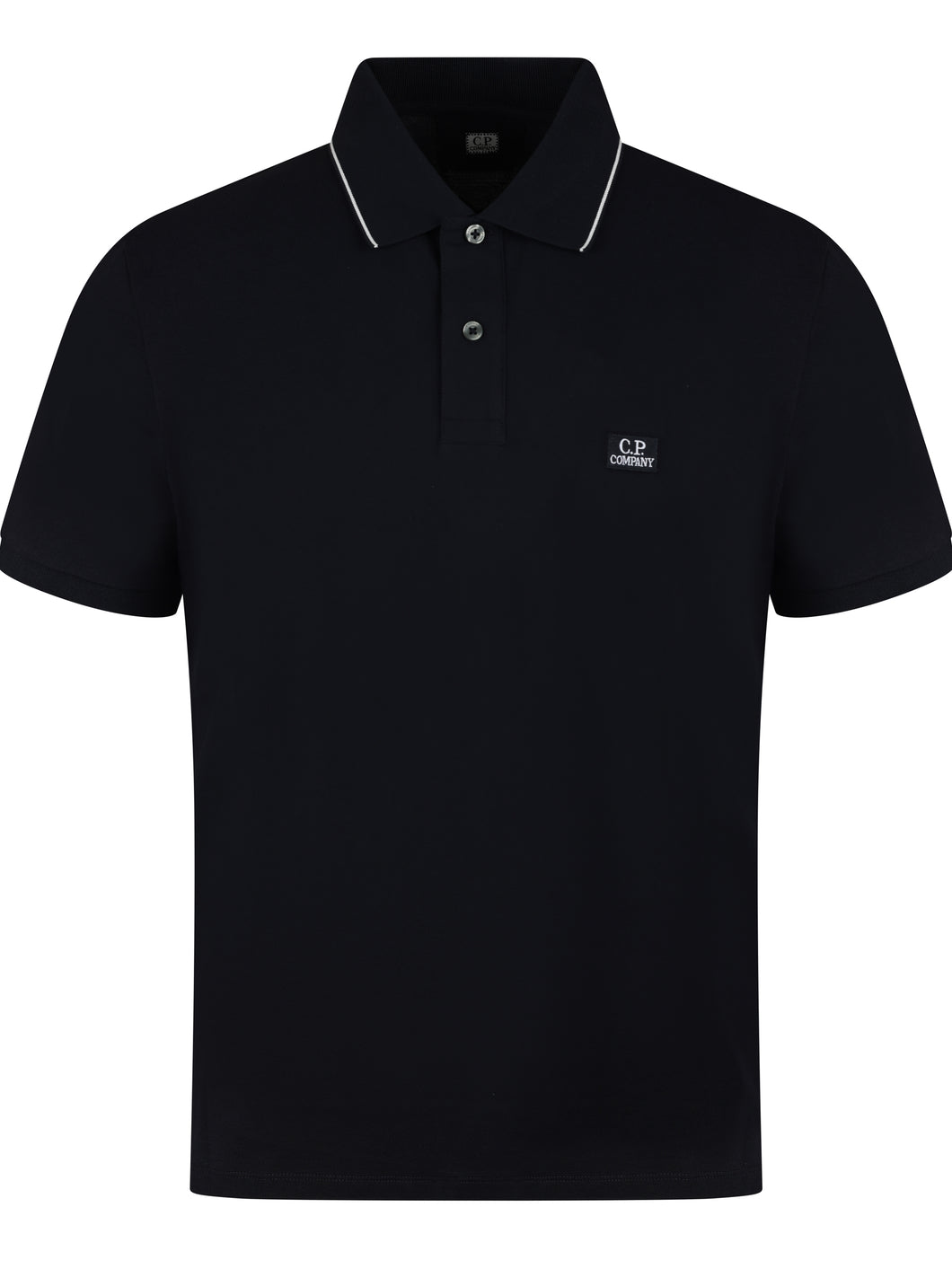 CP Company Logo Patch Polo Navy