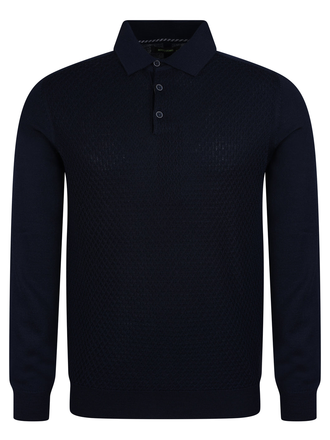 Remus Diamond Polo Knit Navy