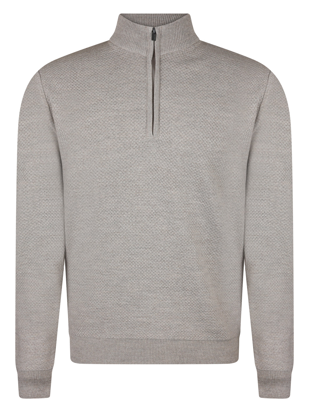 Remus 1/4 Zip Micro Knit Beige