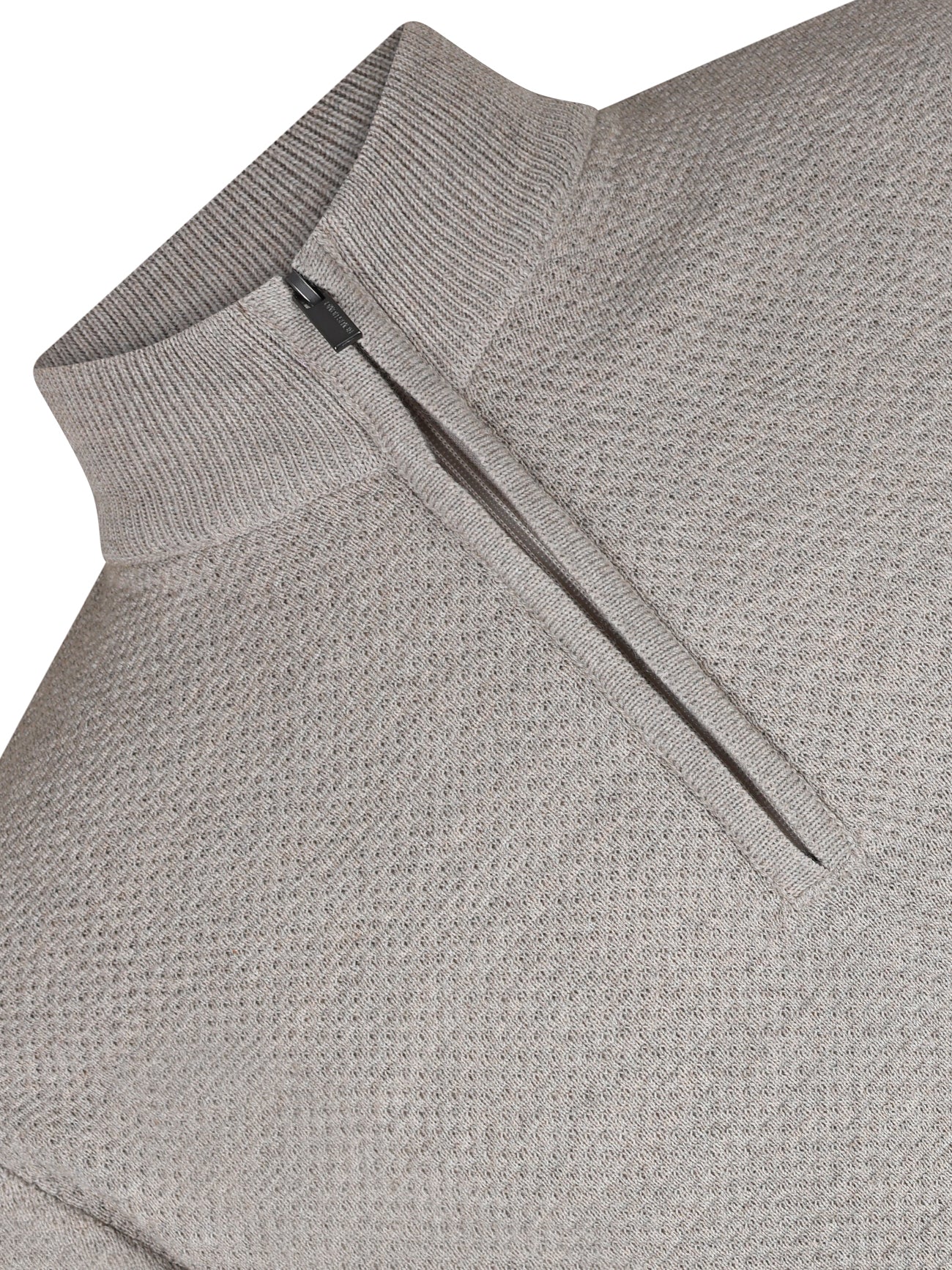 Load image into Gallery viewer, Remus 1/4 Zip Micro Knit Beige
