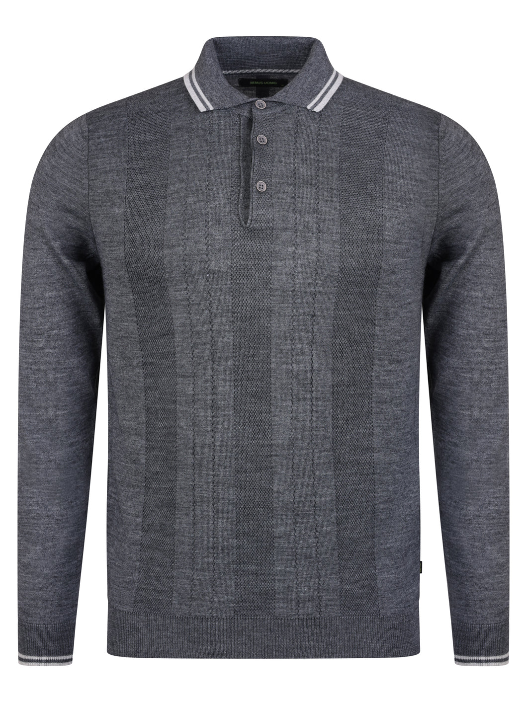 Remus Texture Polo Grey