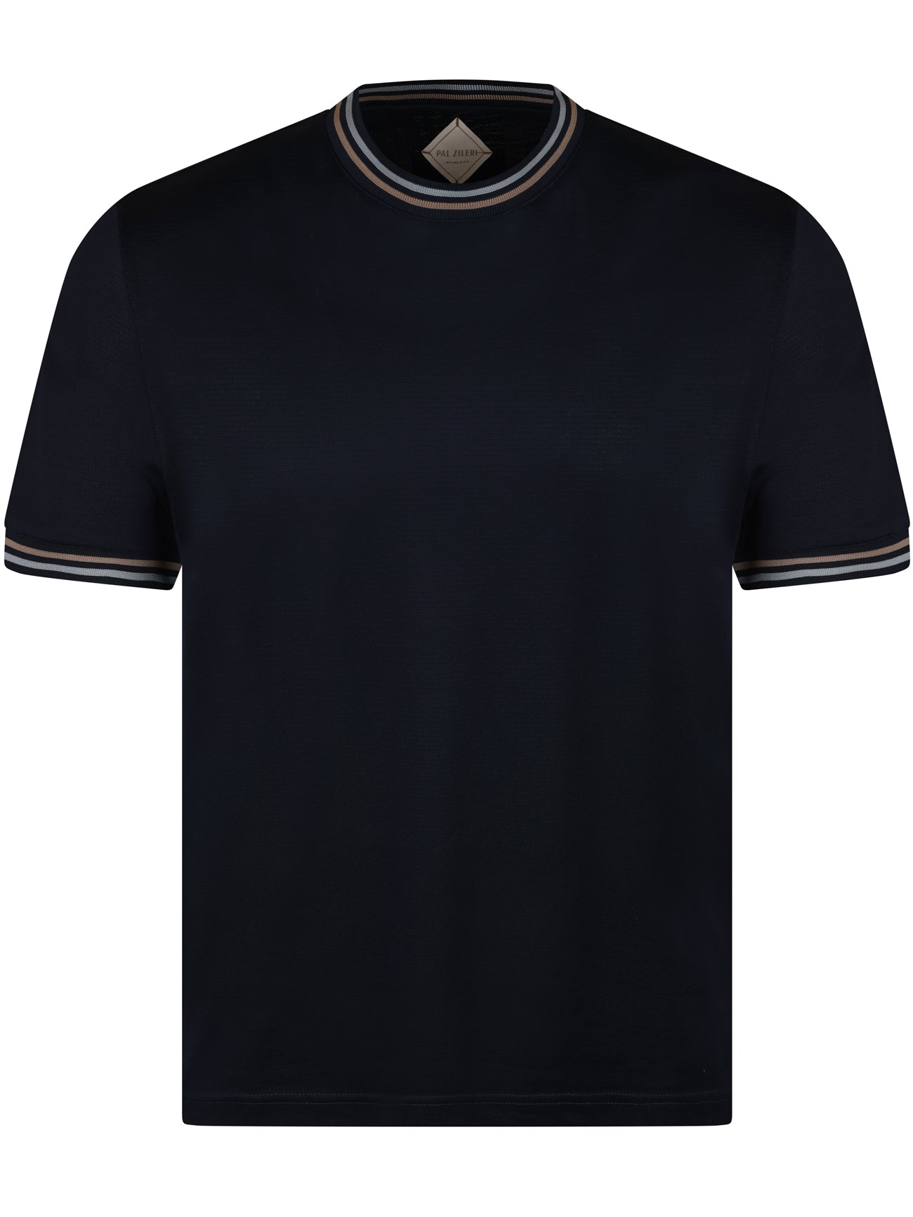 Load image into Gallery viewer, Pal Zileri Tipped Tee Navy
