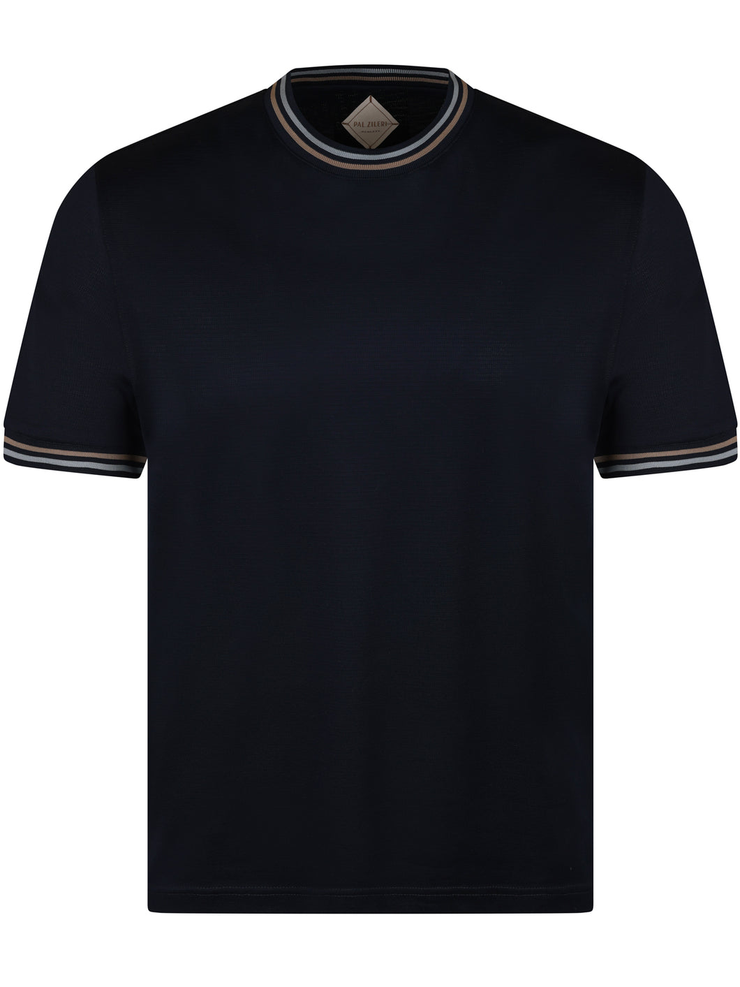 Pal Zileri Tipped Tee Navy