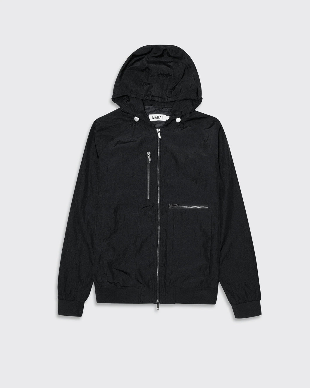 Marai Crinkle Nylon Jacket Black