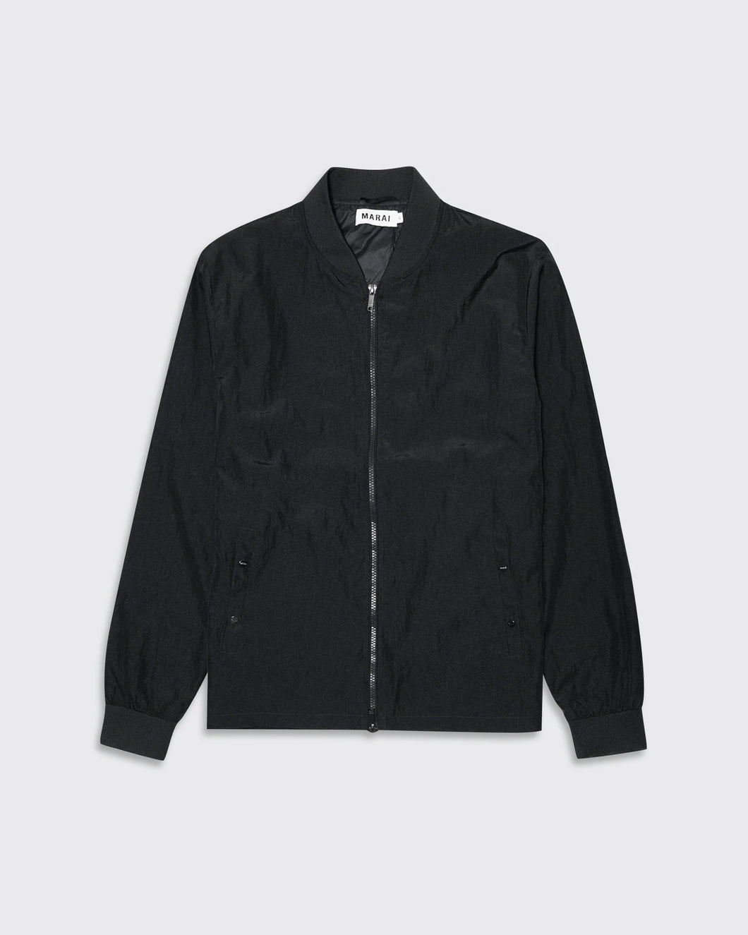 Marai Crinkle Bomber Jacket Black