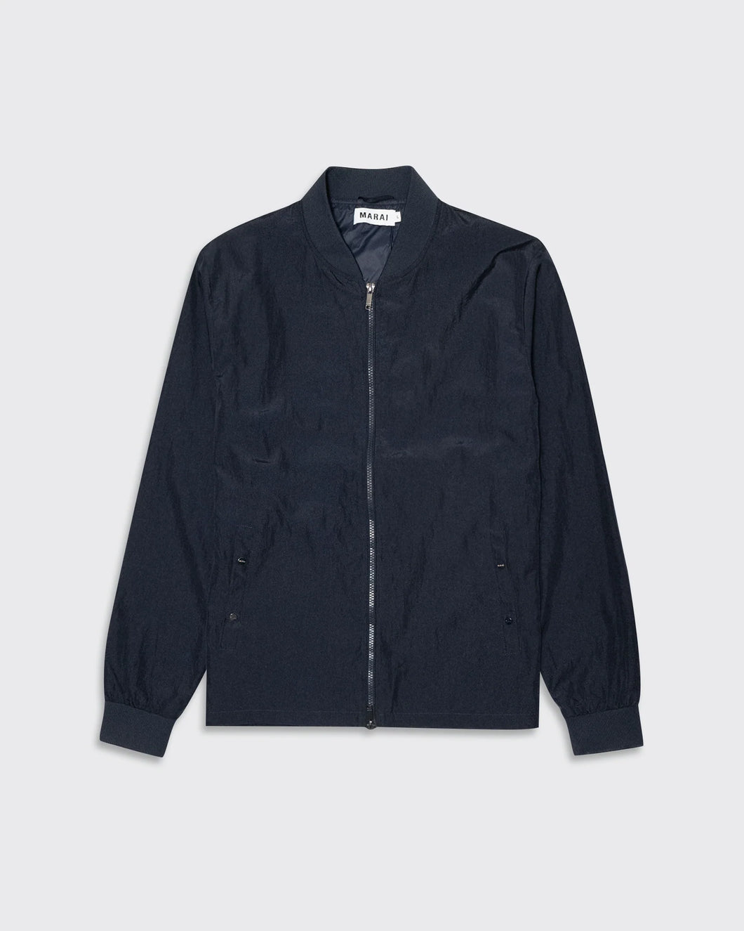 Marai Crinkle Bomber Jacket Navy