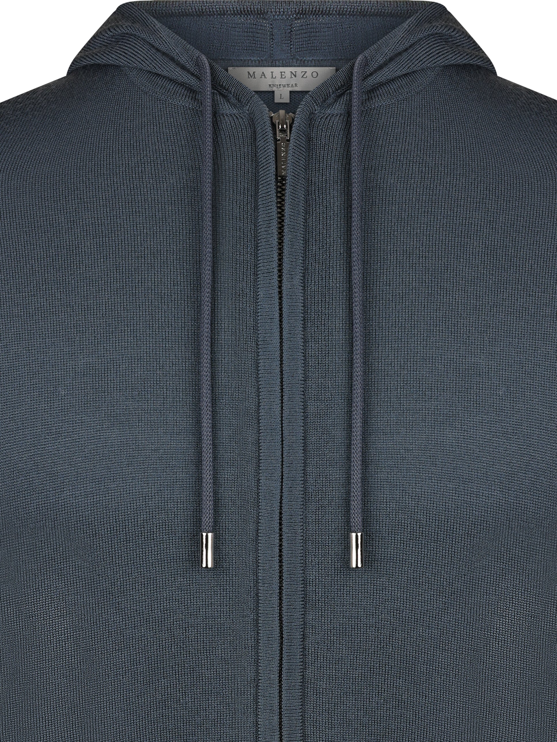 Load image into Gallery viewer, Malenzo Ravenna Steel Blue Zip Hoody
