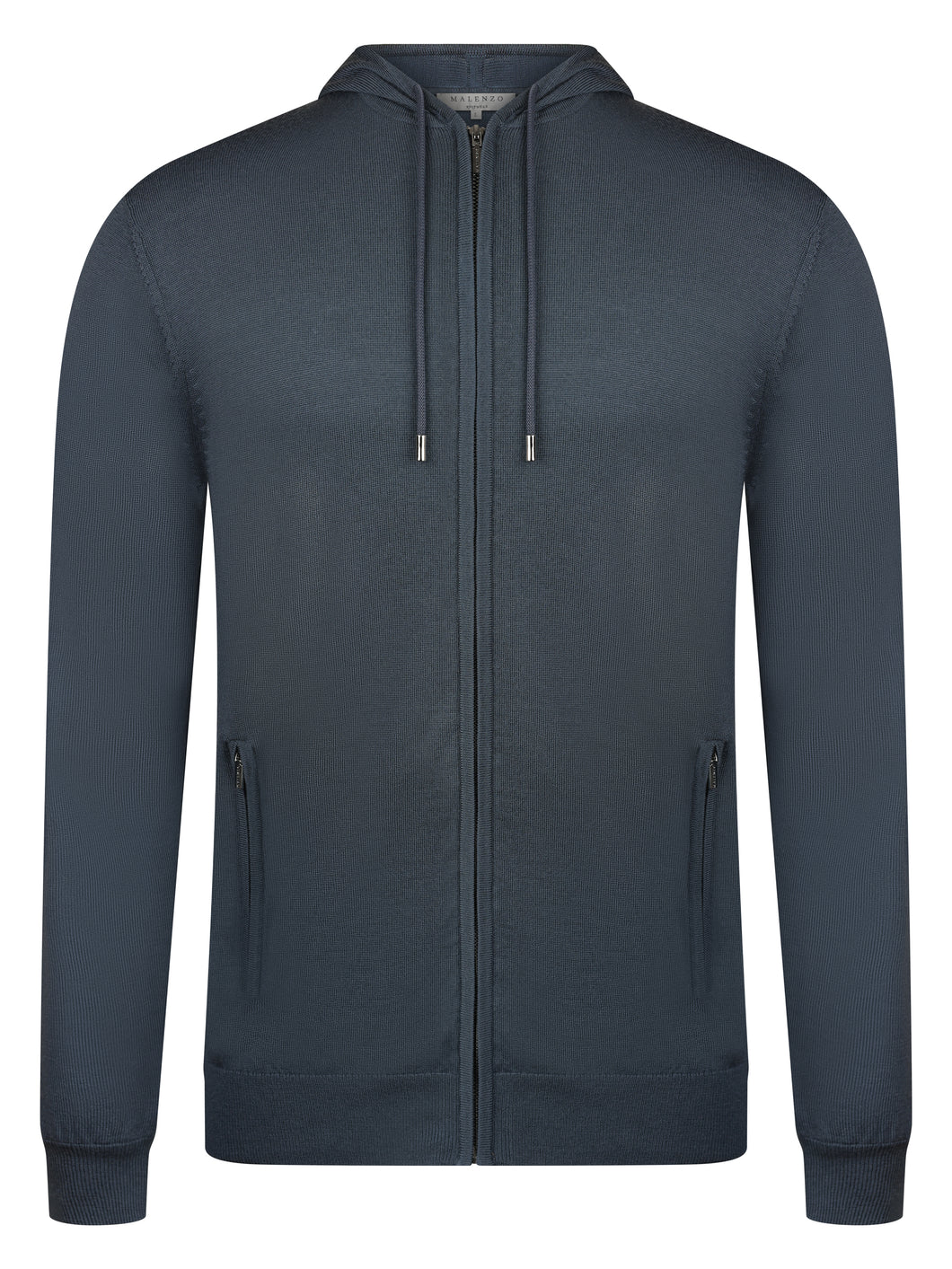 Malenzo Ravenna Steel Blue Zip Hoody