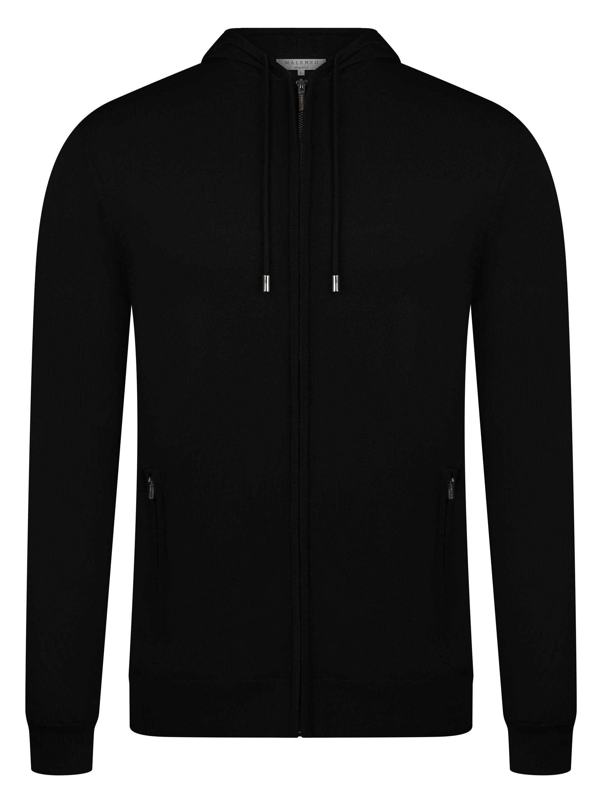 Load image into Gallery viewer, Malenzo Ravenna Black Zip Hoody
