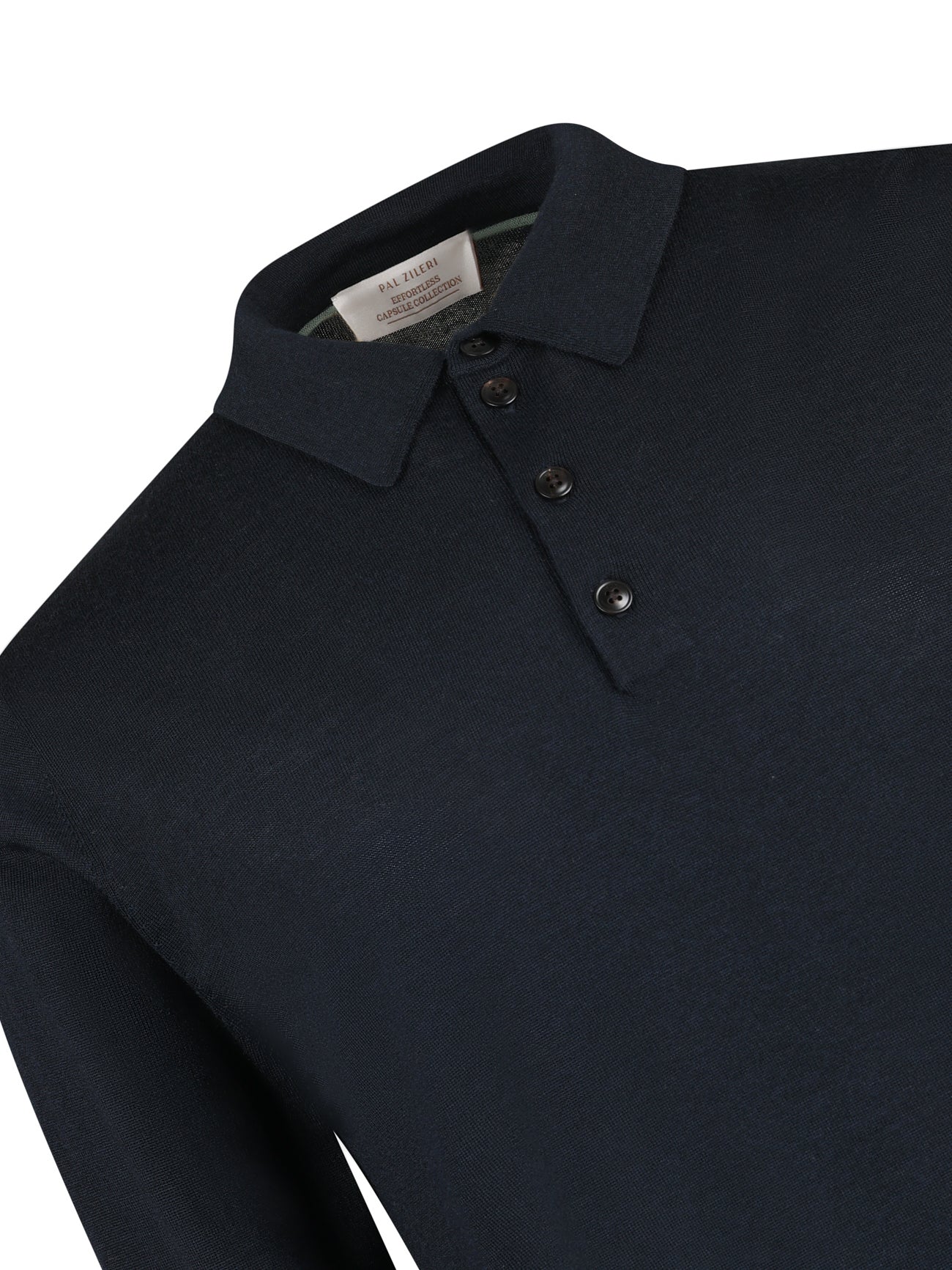 Load image into Gallery viewer, Pal Zileri L/S Polo Knit Navy
