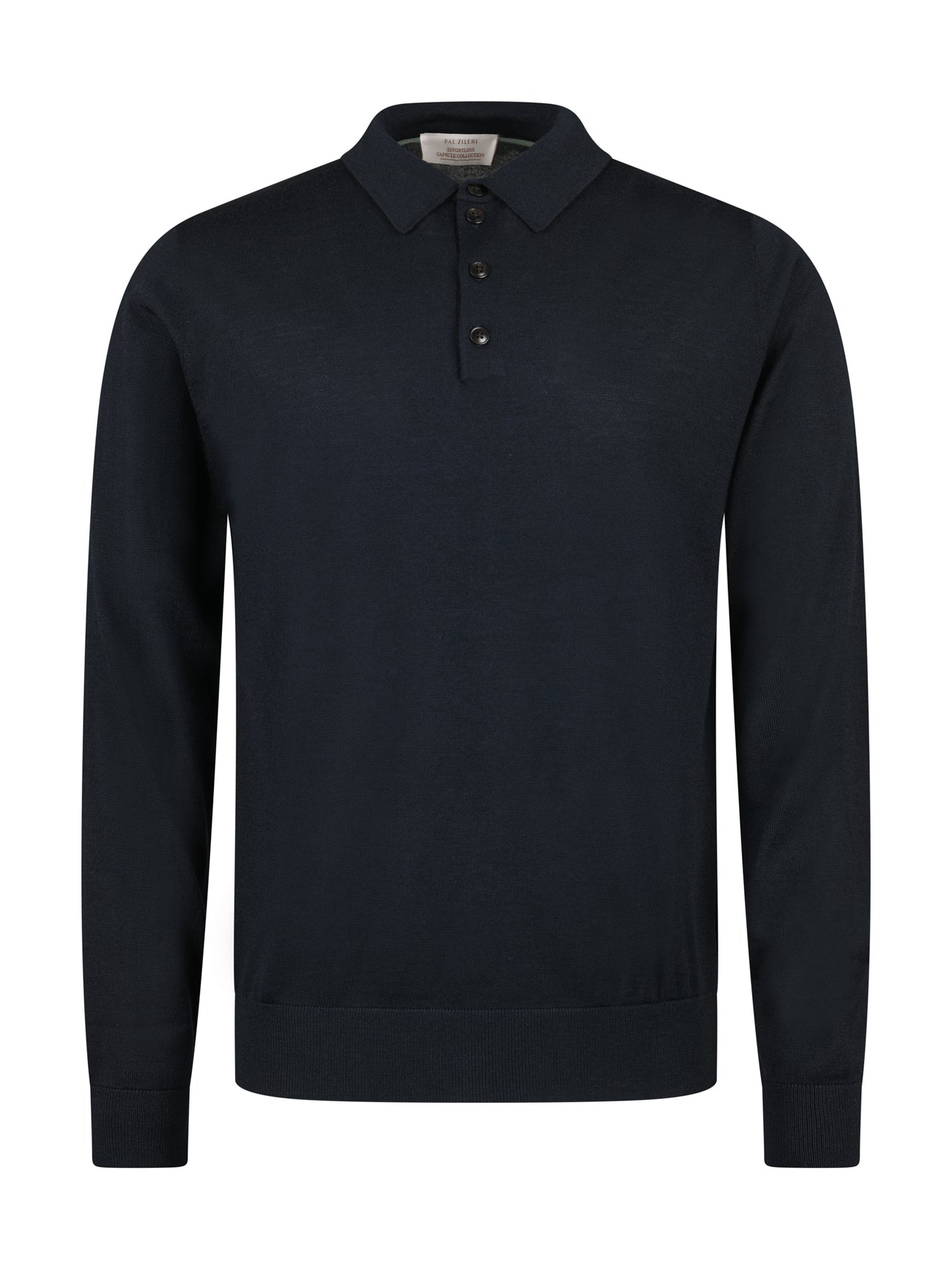 Load image into Gallery viewer, Pal Zileri L/S Polo Knit Navy
